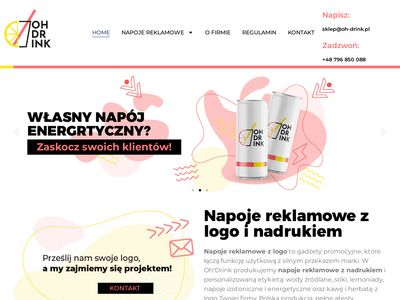 Oh-drink.pl - woda z logo