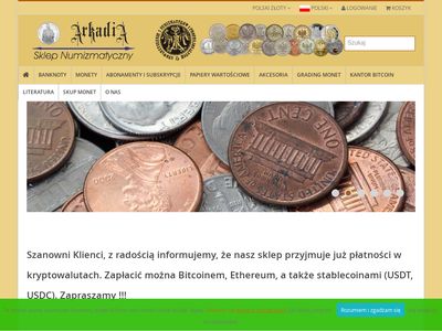 Monety Złote - arkadia-sklep.pl