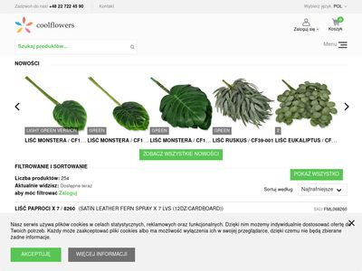 Kwiaty Sztuczne Warszawa - hurtownia sztucznych kwiatów Cool Flowers