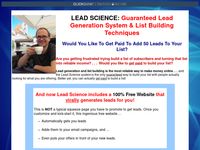 Lead Science Generation System - The only Guaranteed list building system