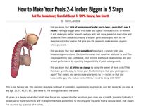 How to Get a Bigger Penis – The Stem Cell Secret to Natural Penis Enlargement & A Quiz
