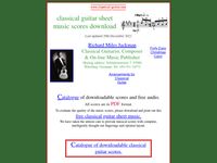 Classical guitar sheet music - downloadable scores