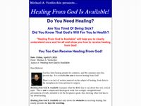 Healing From God Is Available