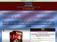 Turbo Site Builder Software - Resale Rights