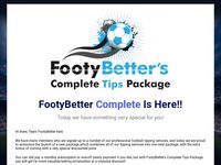Complete Tips Package - FootyBetter
