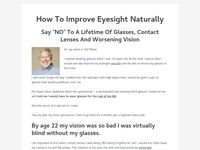 How To Improve Eyesight Naturally - Clickbank - How To Improve Eyesight Naturally