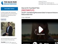 Instant Back Pain Relief