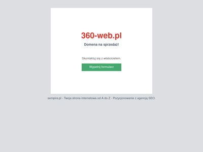 360-web. Strony Internetowe Warszawa Projektowanie i Tworzenie Stron Internetowych www