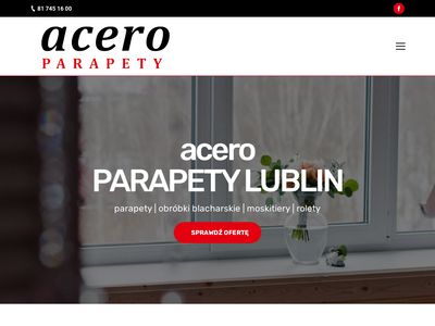 ACERO PARAPETY – parapety z solidnego materiału