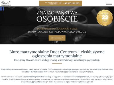 Biuro matrymonialne - duetcentrum.pl