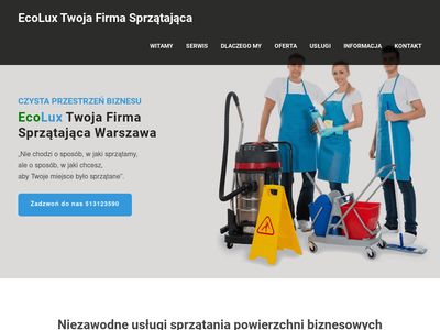 ECOLUX sprzątanie biur w Warszawie