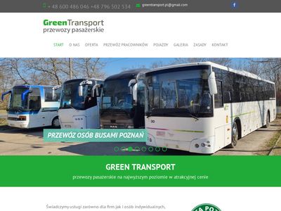 Green Transport - Przewóz osób Poznań - wynajem busów, autobusów