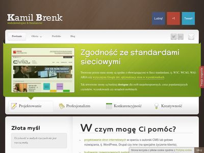 Kamilbrenk.pl - front-end developer/freelancer Poznań