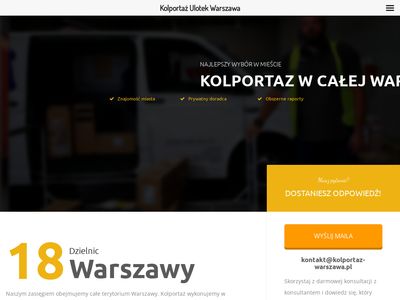Roznoszenie ulotek Warszawa - Kolportaż ulotek i plakatowanie