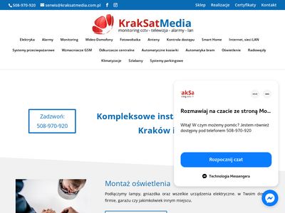 KrakSatMedia - instalacja monitoringu Kraków