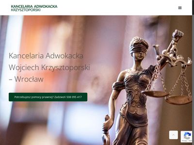 Adwokat od spraw karnych - kancelaria Krzysztoporski Wrocław
