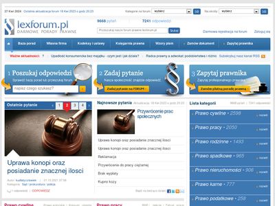 Forum Prawnicze - Bezplatna pomoc prawna - porady