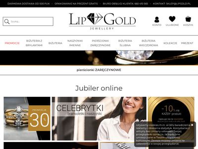 LipGold - sklep jubilerski z pierścionkami