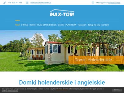 www.max-tom.com. Całoroczne domki holenderskie