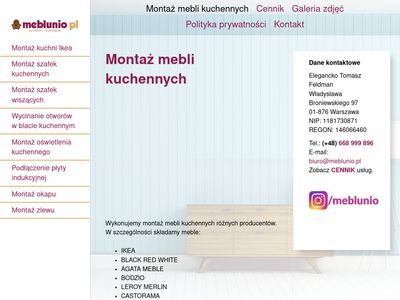 Montaż kuchni Ikea Warszawa - meblunio.pl