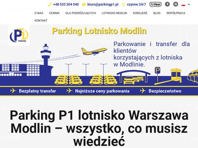 Parking P1 lotnisko Modlin