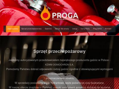 PROGA - inżynieria bezpieczeństwa, technologia gaśnicza - Strona główna