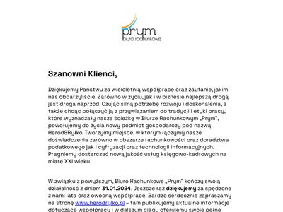 PRYM - usługi rachunkowe, PIT Kraków