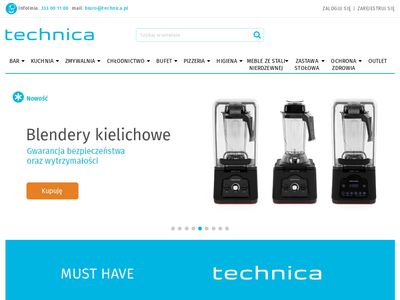 Sklep Technica - urządzenia i wyposażenie gastronomii