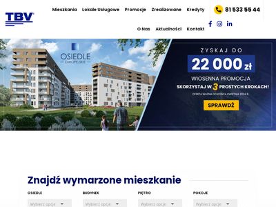Nowe mieszkania Lublin - inwestycje mieszkaniowe TBV