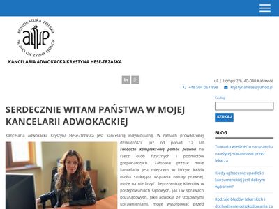 Adwokat w Katowicach | Krystyna Hese-Trzaska