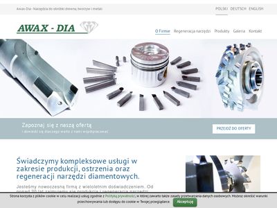 Www.awax-dia.com.pl - Ostrzenie narzędzi