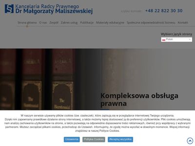 Radca Prawny Dr Małgorzata Maliszewska dochodzenie roszczeń warszawa