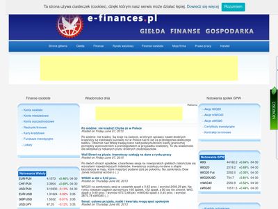 E-finances.pl - najświeższe informacje ekonomiczne