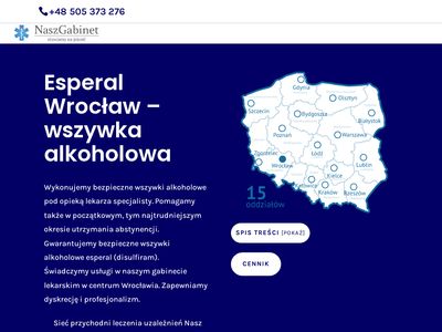 Esperal Wrocław - leczenie chorób alkoholowych