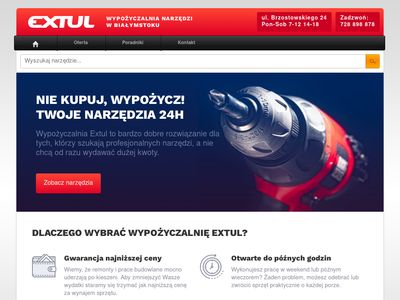 Extul.pl - wynajem narzędzi w Białymstoku