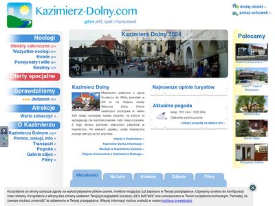 Kazimierz Dolny noclegi (hotele, apartamenty, domki, campingi, wille, pensjonaty)