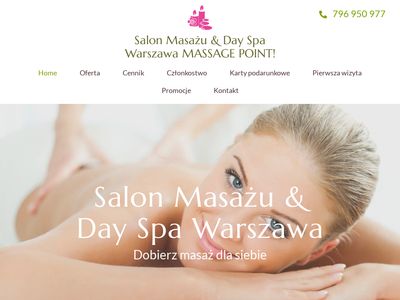 Gabinet masażu Warszawa