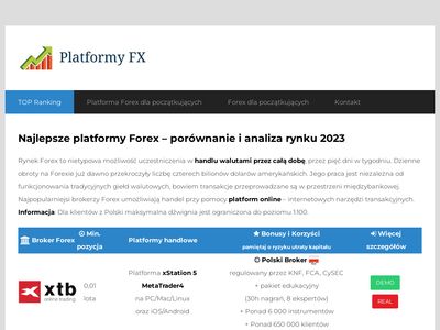 Platformy-forex.com.pl - pierwsze kroki na giełdzie walutowej