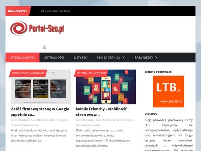 Portal firmy LTB - pozycjonowanie