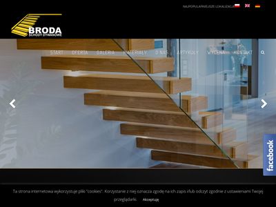 Drewniane schody firmy Broda