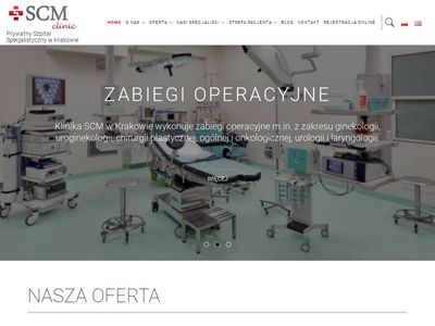 SCM Kraków - Centrum Medyczne Diagnostyczno-Chirurgiczne - Urologia, Laryngologia