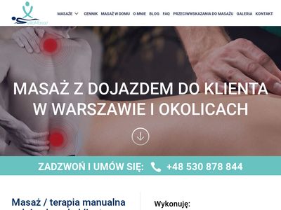 Masaż Warszawa - dojazd do klienta