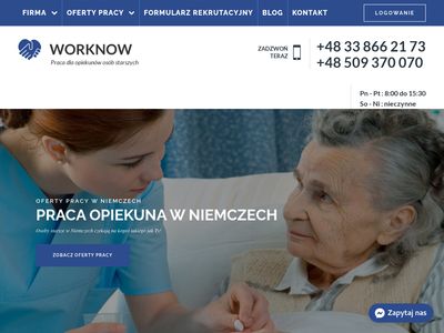 Opiekun, opiekunka - Praca w Niemczech - WORKNOW