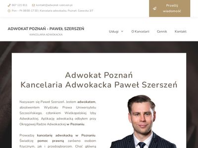 Paweł Szerszeń | Kancelaria Prawnicza | Adwokat Poznań