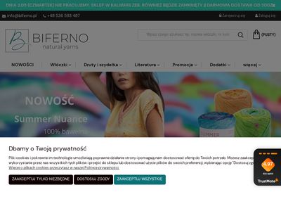 biferno.pl - włóczka, włóczki, akcesoria dziewiarskie