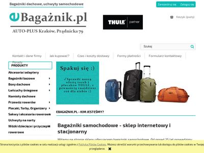 Bagażniki samochodowe, uchwyty rowerowe eBagaznik.pl