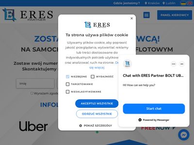 ERES Partner - Partner rozliczeniowy UBER, BOLT, FREENOW