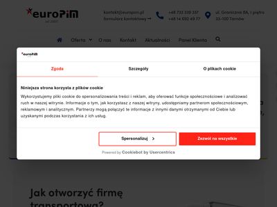 Europim.pl - czas pracy kierowców, biuro rachunkowe, szkolenia