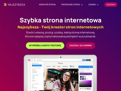 Najszybsza.pl kreator stron internetowych za darmo