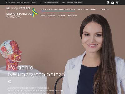 dr Alicja Czyrska | neuropsycholog Warszawa